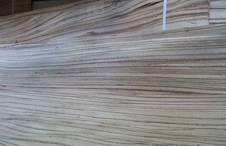 Zebrano Eco-Friendly Sliced Veneer Natural Brown With Sliced Cut Technics