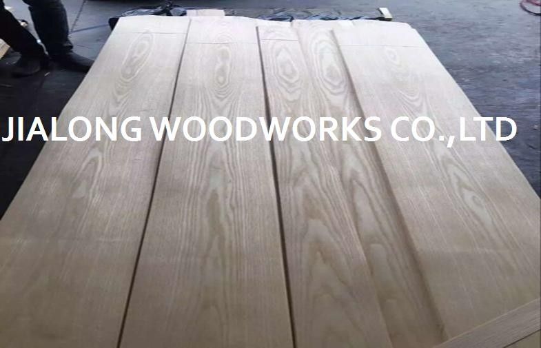 White American Ash Sliced Veneer Crown Cut Wood Veneer Sheet For