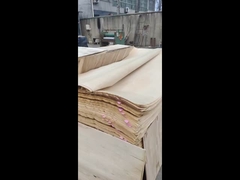 Smoked 3D Natural Sapele Wood Veneer Sheets Quarter Cut For Hotel Decoration
