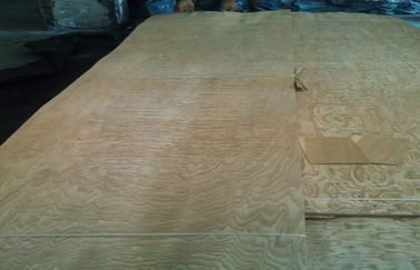 Yellow Ash Wood Veneer With Burls , Sliced Cut Wood Veneer