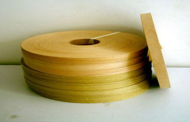 Natural Edge Banding Veneer Enviromental Glue , 0.5 mm Thickness