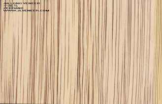 Constructional Engineered Zebrano Wood Veneer Wall Panels Artificial