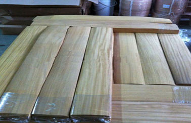 Natural Wood Flooring Veneer Yellowish Brown , Engineered Wooden Flooring