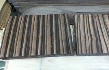 Natural Wood Flooring Veneer , Amara Ebony Veneer Straight Grain