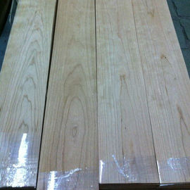 Quarter Cut Cherry Wood Floor Veneer Sheets Fine Straight Crown Grain