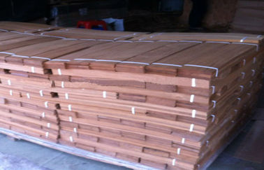 Sliced Cut  Wood Flooring Veneer Sheet , Teak Wood Veneering 0.5 mm