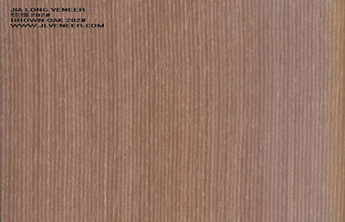 Brown Engineered Oak Wood Veneer Sheets , Thin Wooden Veneers