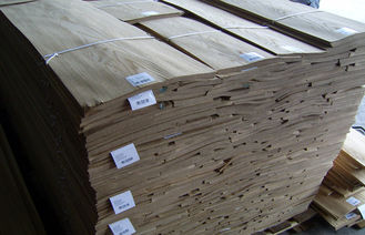 Light Brown Oak Veneer Sheets , Sliced Cut Hard Wood Veneer