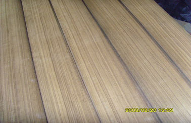 Burma Teak Quarter Cut Veneer Yellow With Black Line