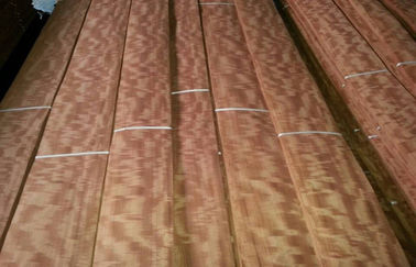 Reddish Makore Quarter Cut Veneer With Strong Figured Grain