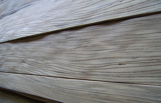 Natural Zebrano Quarter Cut Plywood Veneer , 0.45mm Thickness
