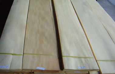 Yellow Rubber Slice Crown Cut Wood Veneer For Furniture