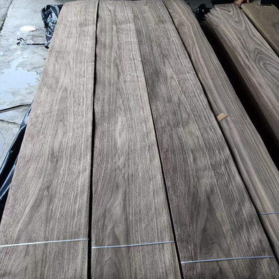 Natural American Walnut Crown Cut/Plain Cut  Veneer Sheet For Hotel Decoration