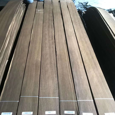 Smoked/Fumed White Oak Veneer Sheets Quarter Cut For Hotel Decoration