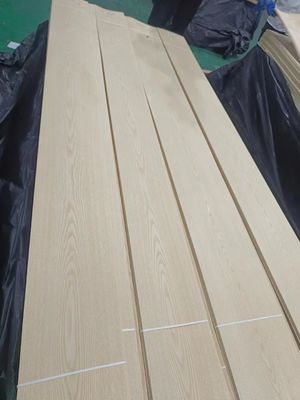 Natural Sliced American White Ash Wood Veneer Sheet Crown Cut For Plywood