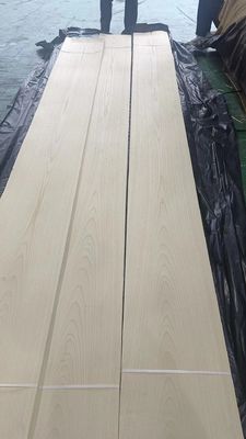 Natural Sliced American White Ash Wood Veneer Sheet Crown Cut For Plywood