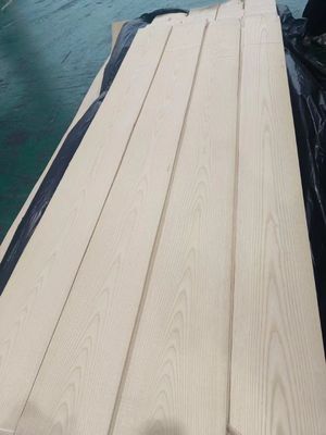 Natural Sliced American White Ash Wood Veneer Sheet Crown Cut For Plywood