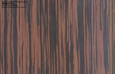 Brown Ebony Reconstituted Wood Veneer 640mm Width With Sliced Cut Technics