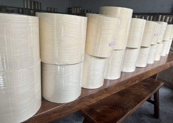 Natural American White Ash Wood Veneer Sheet With Fleece Back