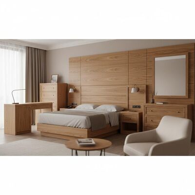 Standard 3-5 Star Hotel Furniture Natural American White Ash Crown Veneer Choice for Hotel Furniture and Interior Woodwork