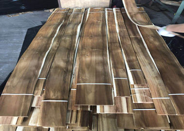 Sliced Cut Natural Acacia Wood Veneer Panels For Cabinets Nonuniform Color