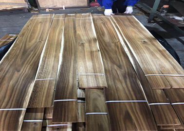 Sliced Cut Natural Acacia Wood Veneer Panels For Cabinets Nonuniform Color
