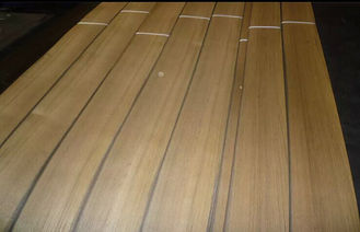 Interior Natural Sliced Cut Burma Teak Veneer Quarter Cut With Grade A / B