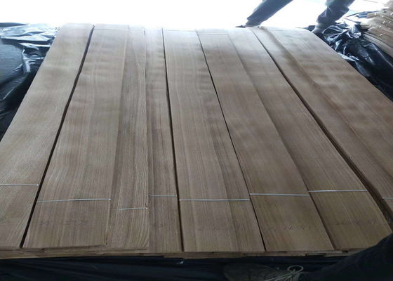 Quarter Cut Brown Ash Wood Veneer Sheets For Furniture 0.2mm For Plywood