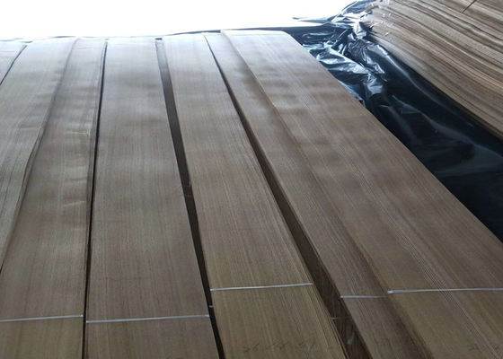 Quarter Cut Brown Ash Wood Veneer Sheets For Furniture 0.2mm For Plywood