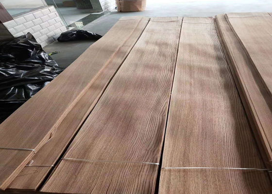 Quarter Cut Brown Ash Wood Veneer Sheets For Furniture 0.2mm For Plywood