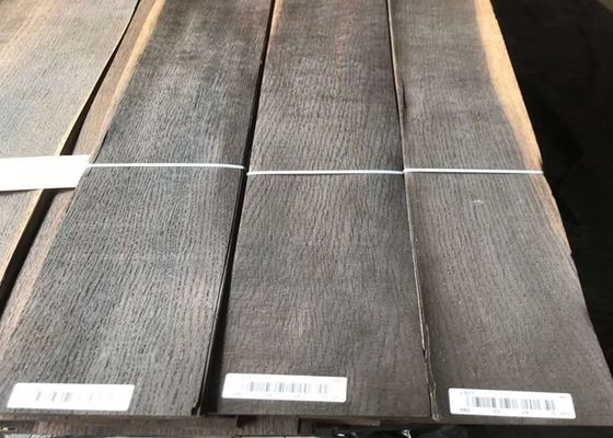 Hotel Decoration Smoked White Oak Veneer Sheets Length 2500mm