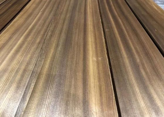 3100mm Length Quarter Cut Smoked Fumed Pine Wood Veneer