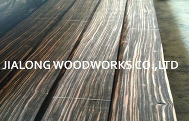 Black Quarter Cut Sliced Veneer Macassar Ebony Veneer For Furniture