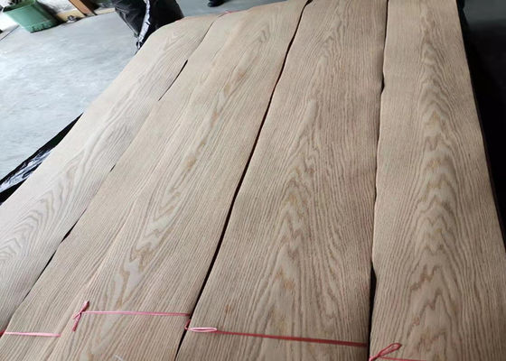 Sliced Cut Red Oak Veneer Sheet 0.22mm Thickness With Fleece Back