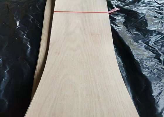 Sliced Cut Red Oak Veneer Sheet 0.22mm Thickness With Fleece Back