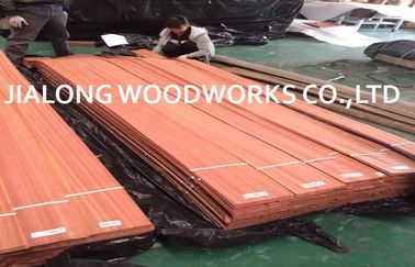 Straight Grain Natural Sliced Sapele Wood Veneer Plywood Sheets