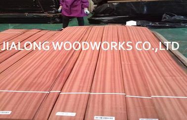 Straight Grain Natural Sliced Sapele Wood Veneer Plywood Sheets