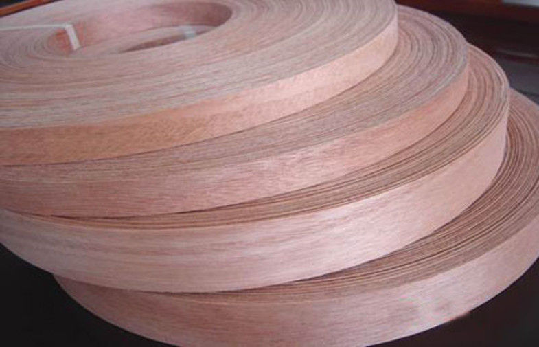 Sliced Cut Plywood Edge Banding Okoume Wood Veneer Rolls Natural