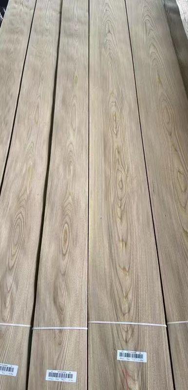 High Quality Brown Elm Crown Cut Veneer For Hotel Decoration